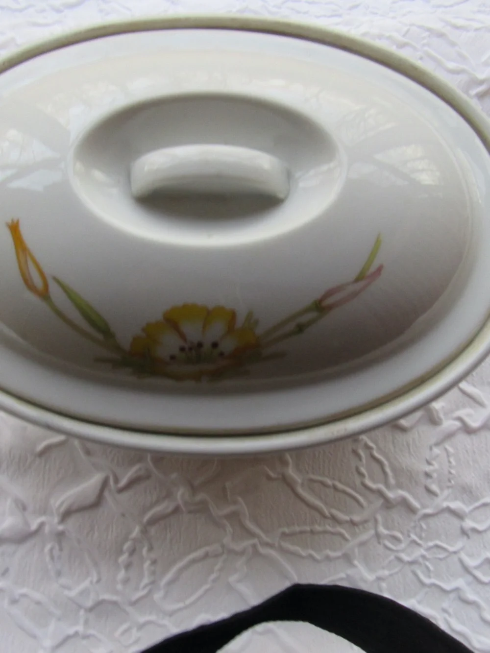 Vintage TOSCANY Fine China Jessica Serving Dish Casserole Lid Oven table Japan 9